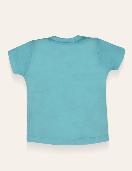 Aqua Dinosaur Printed T-Shirt