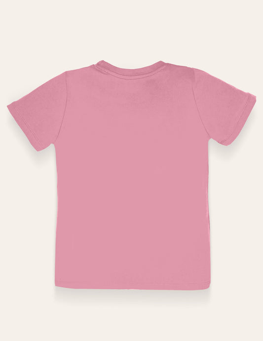 Pink Butterfly Print T-Shirt