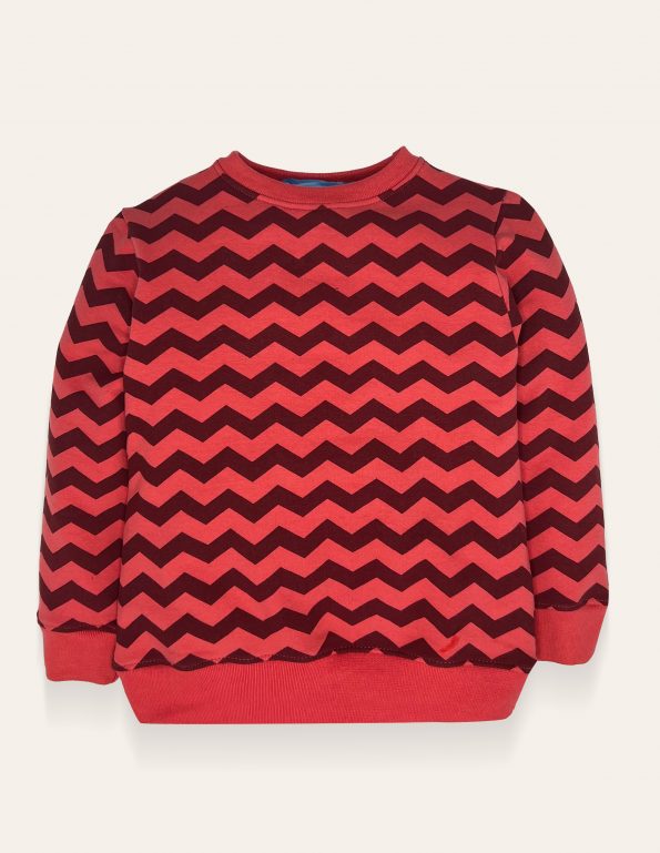 Girls Zigzag pattern sweatshirt
