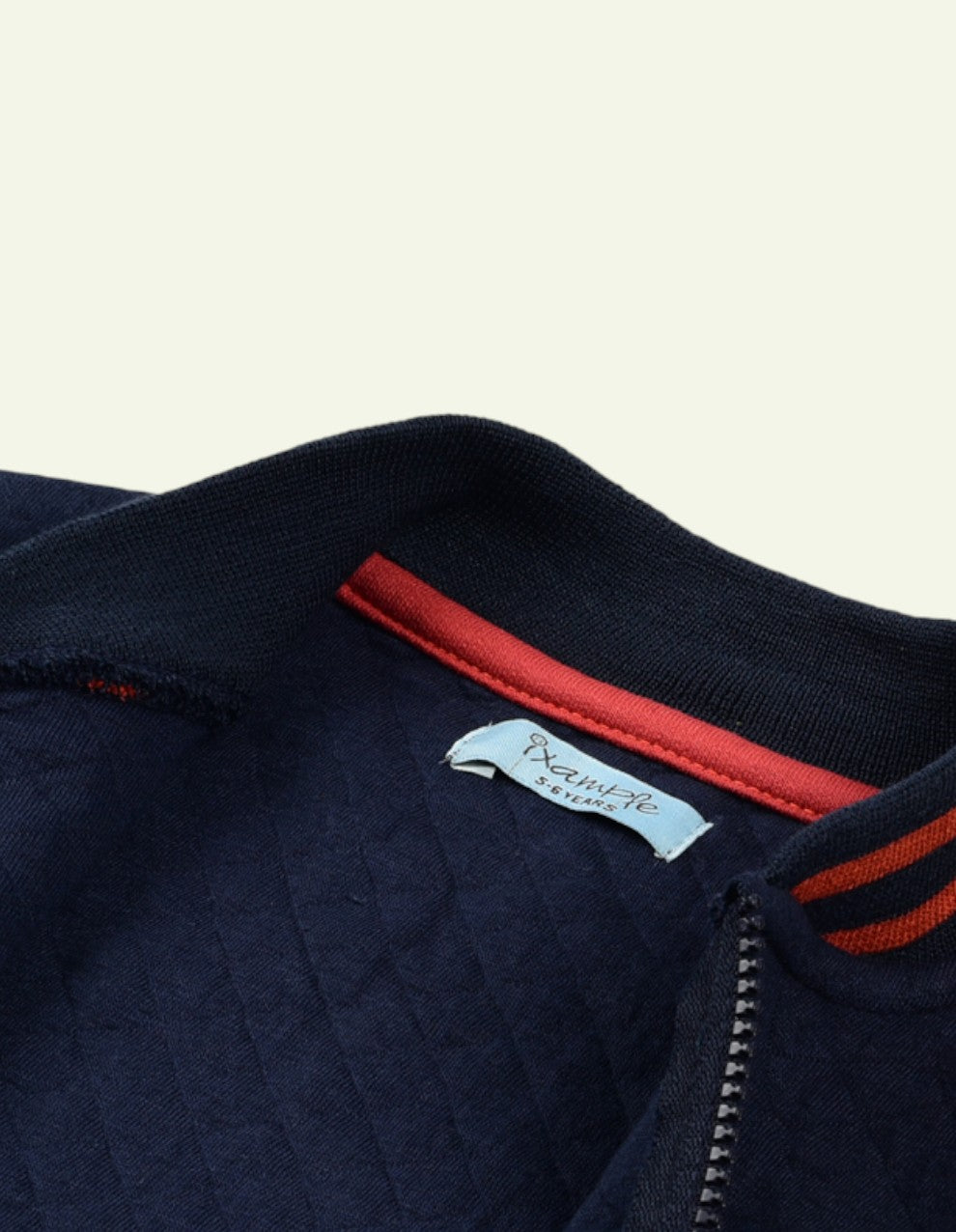 Navy Quilted Diamond Textured Jacket