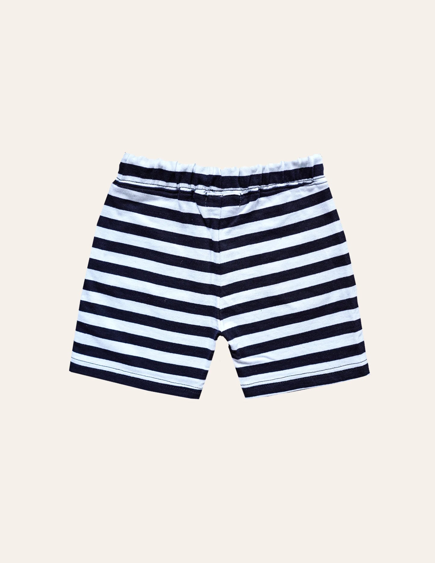 Navy Striped Short