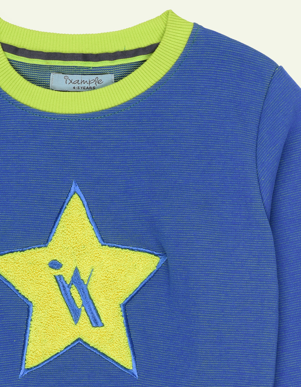 Blue Star Embroidered Sweatshirt