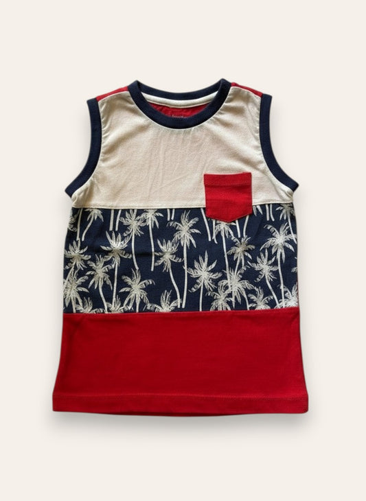 Cut And Sew Printed Sando