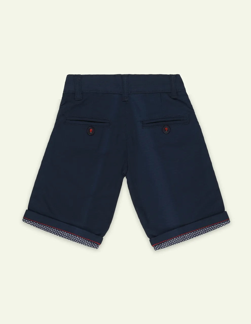 Navy Cotton Short