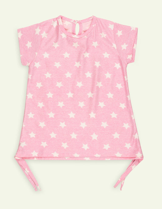 Pink Star Graphic Tshirt