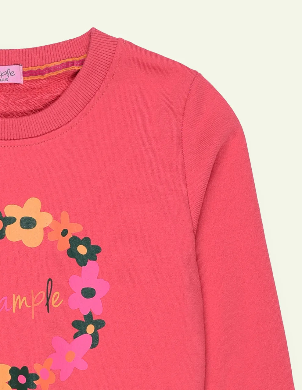 Coral Printed Sweatshirt