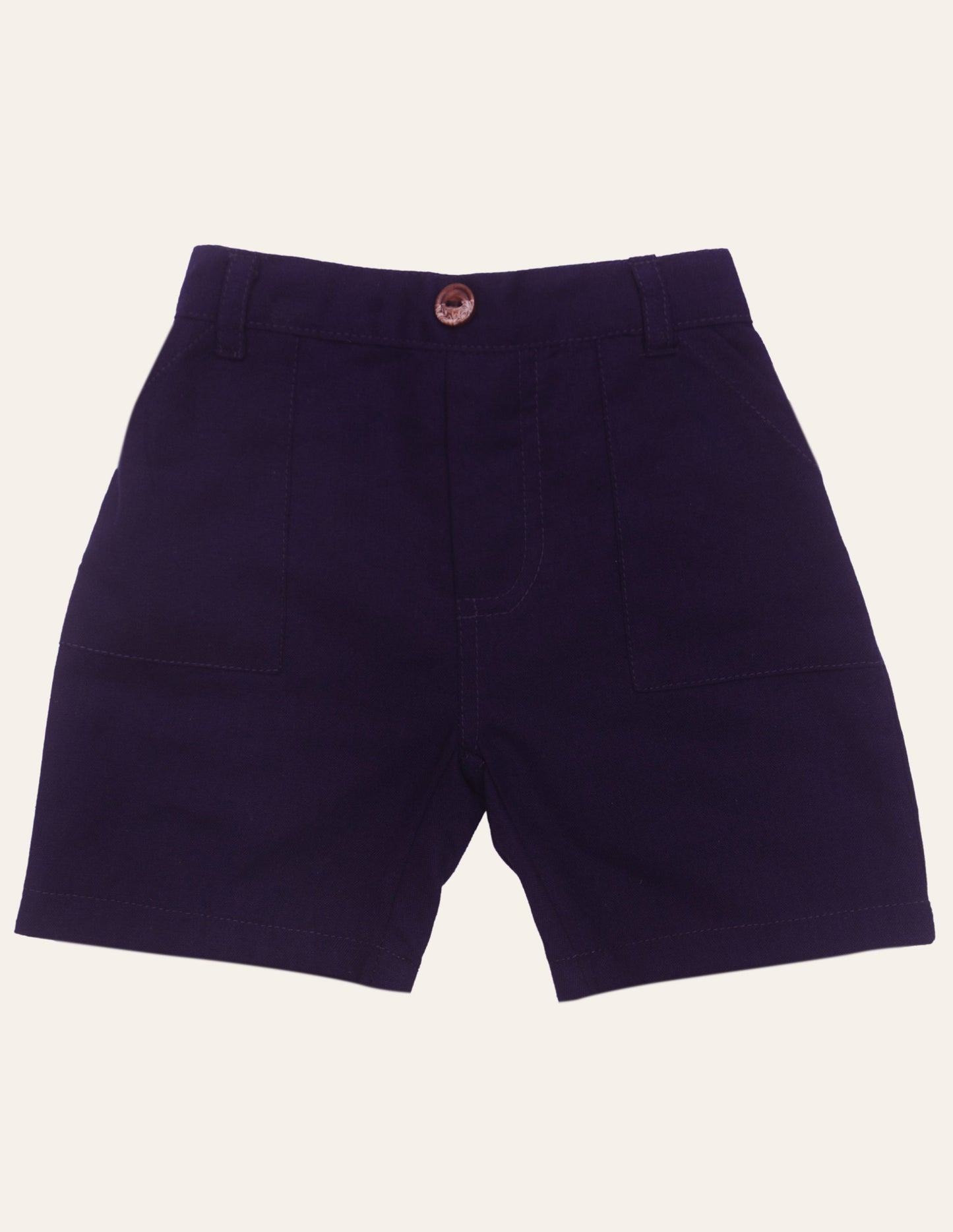 Boys Navy Casual Cotton Shorts