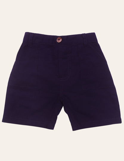 Boys Navy Casual Cotton Shorts