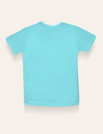 Aqua Multi Stripe Printed T-Shirt