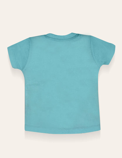 Aqua Dinosaur Printed T-Shirt
