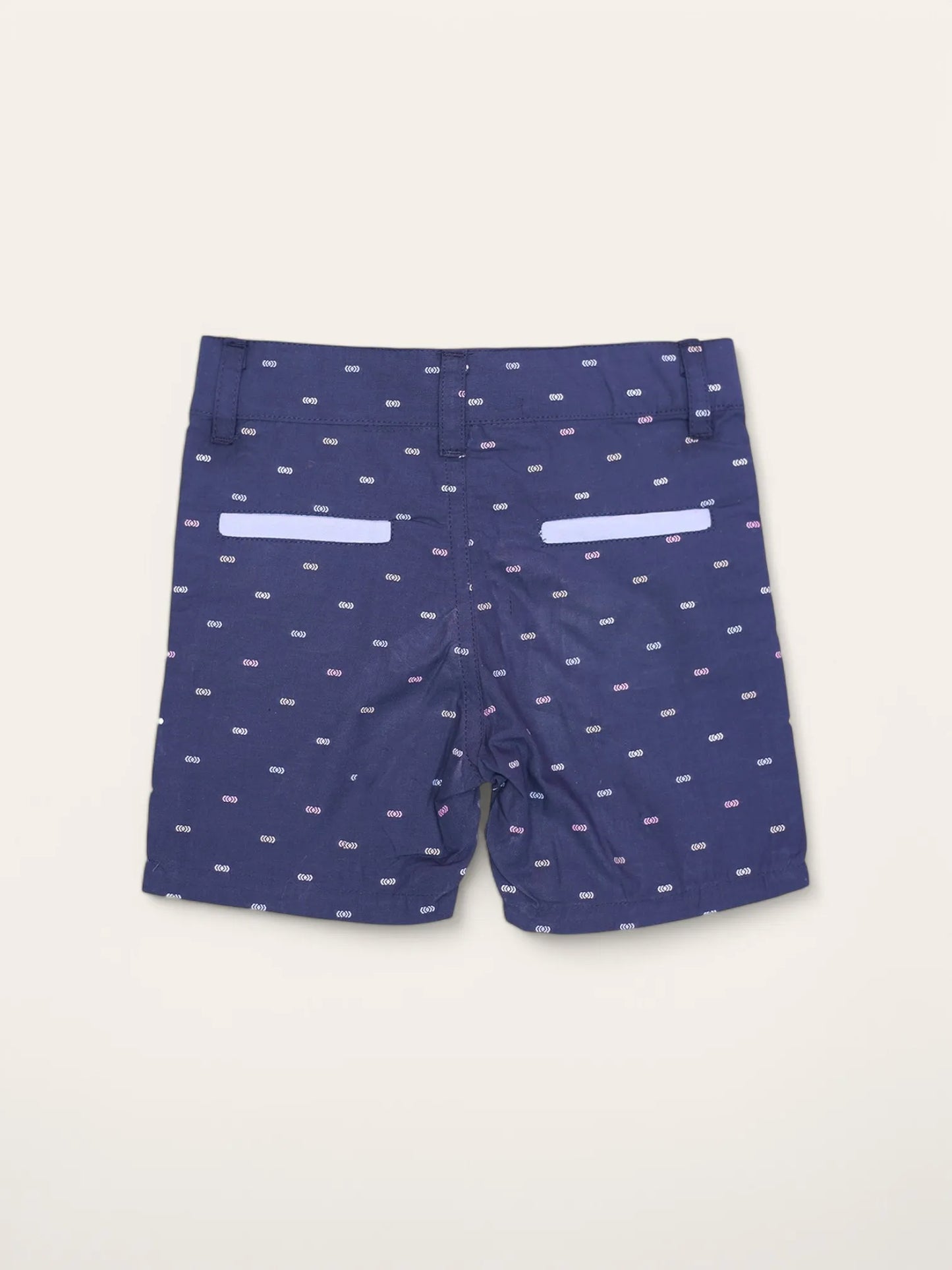 Navy Printed Short
