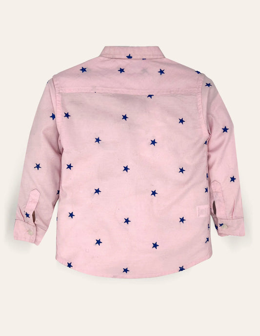 Boys Embroidered Chambray Shirt
