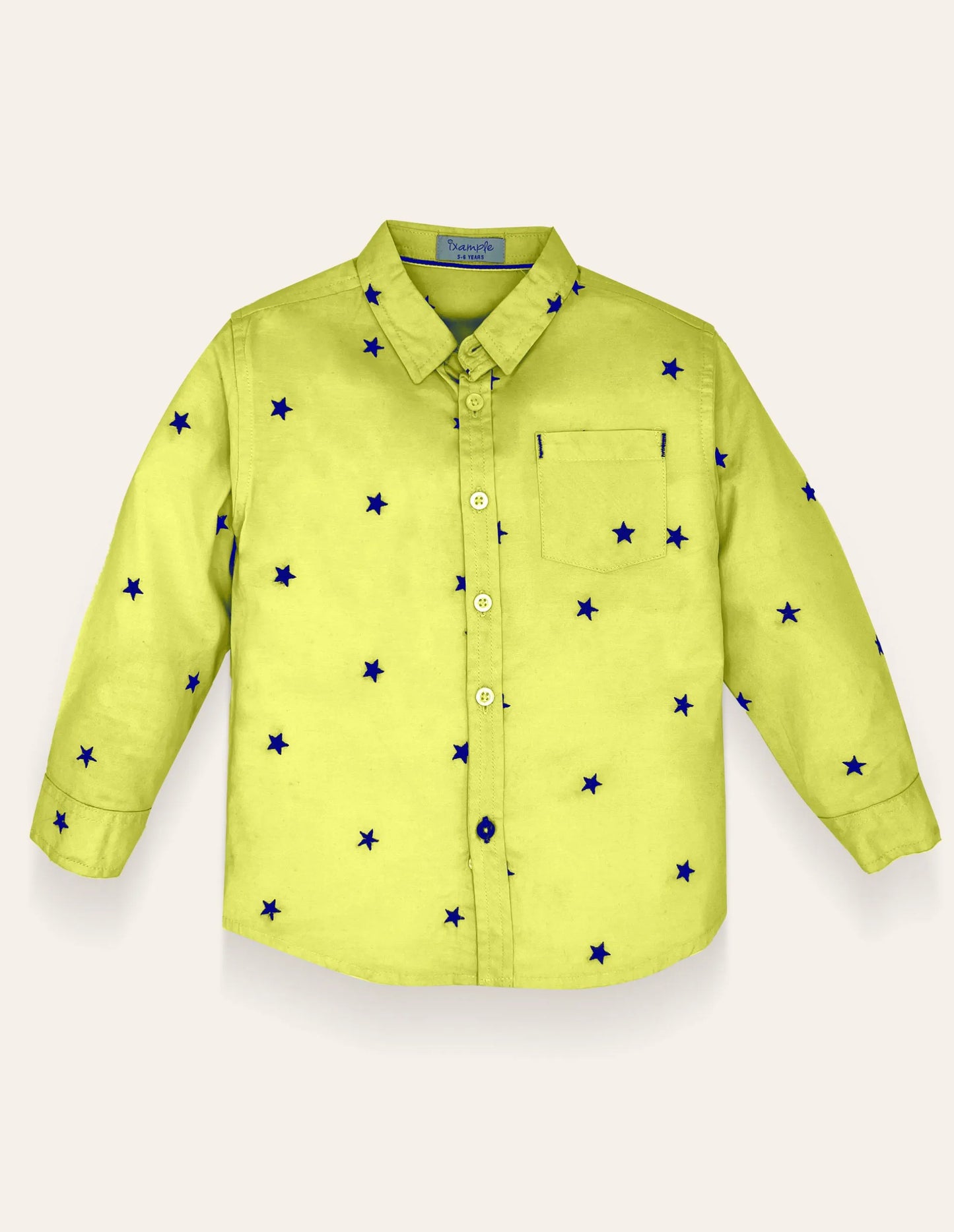 Boys Embroidered Chambray Shirt