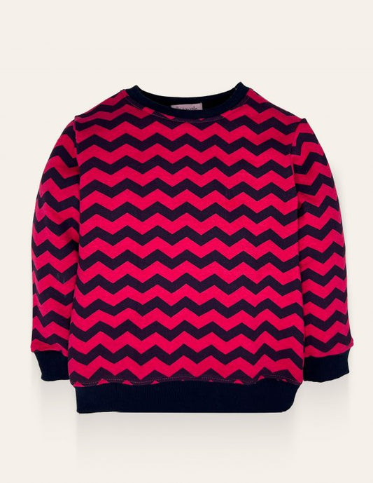 Girls Zigzag pattern sweatshirt