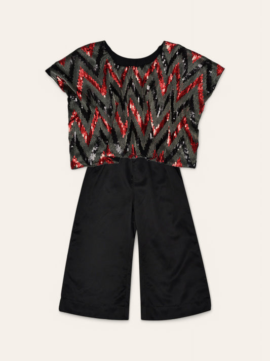 Girls Sequin Jumpsuit