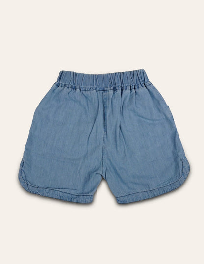 Star Embroidered Tencel Shorts