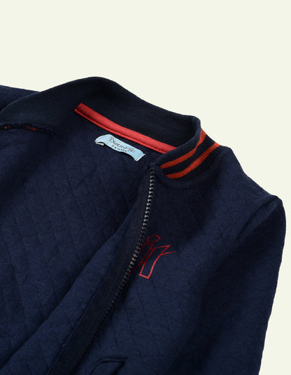 IX Navy Quilted Jacket