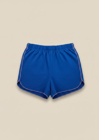 Girls Navy Terry with Detailing