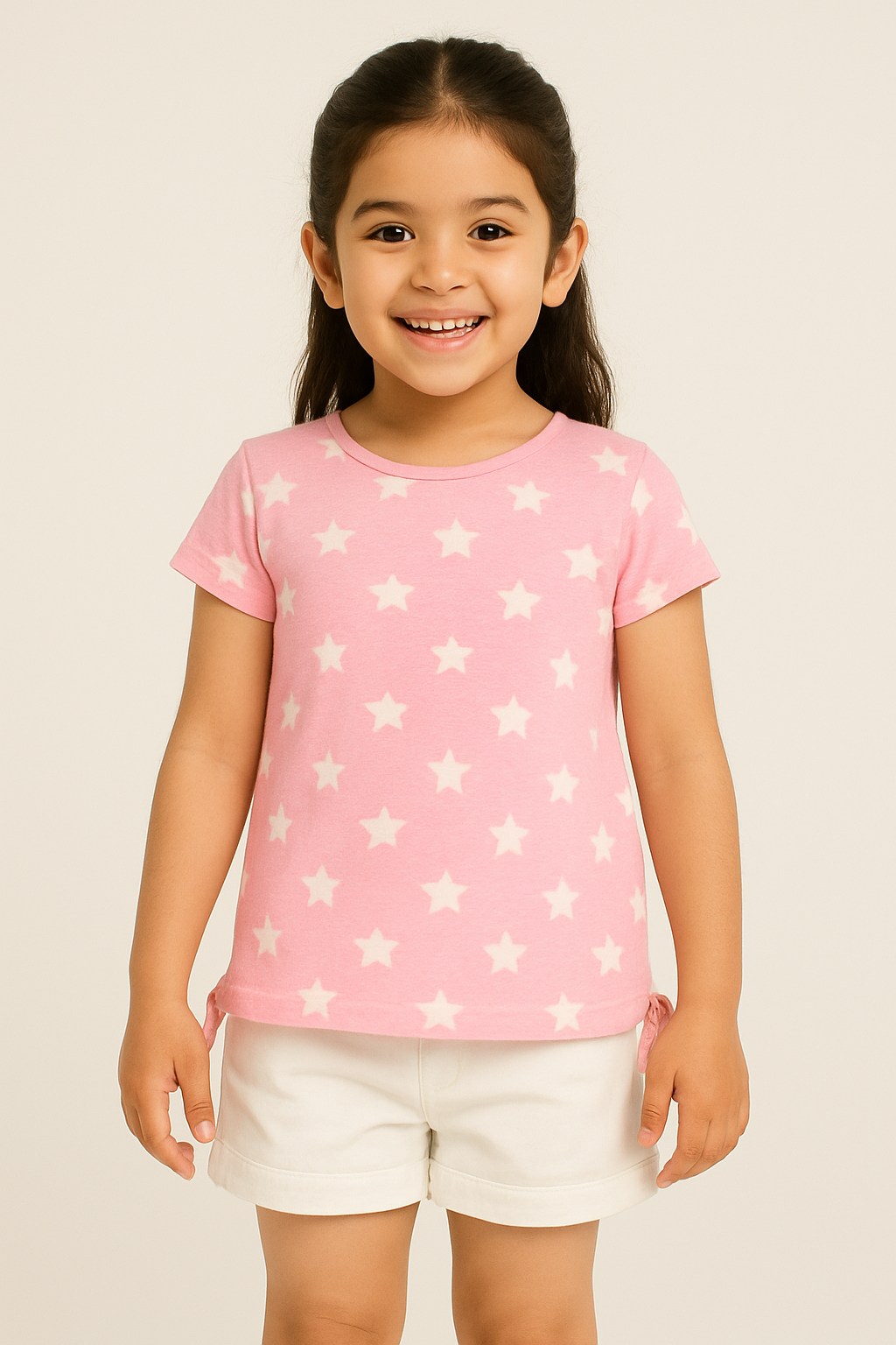 Pink Star Graphic Tshirt