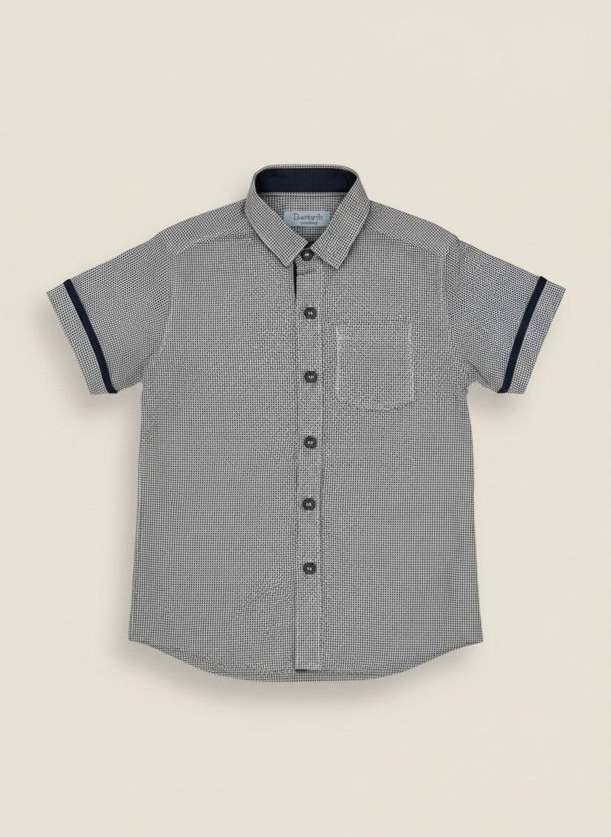 Boys Grey Casual Shirt