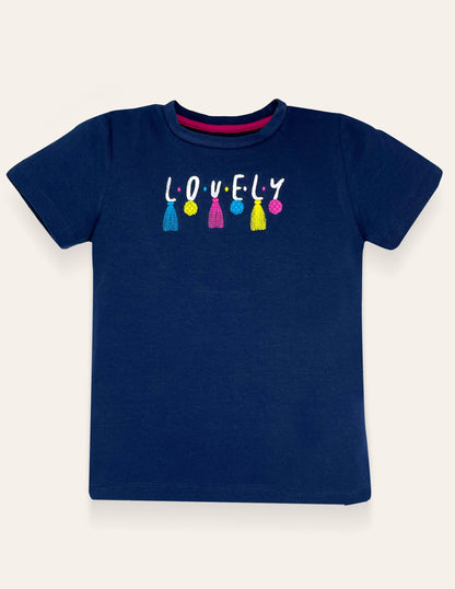 Girls Lovely Embroidered T-Shirt