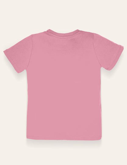 Pink Butterfly Print T-Shirt