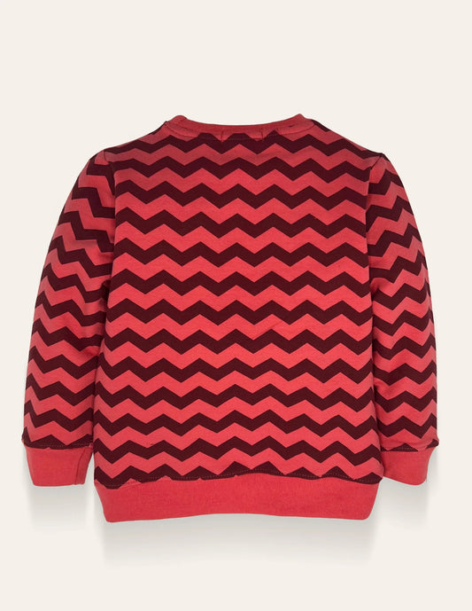 Girls Zigzag pattern sweatshirt