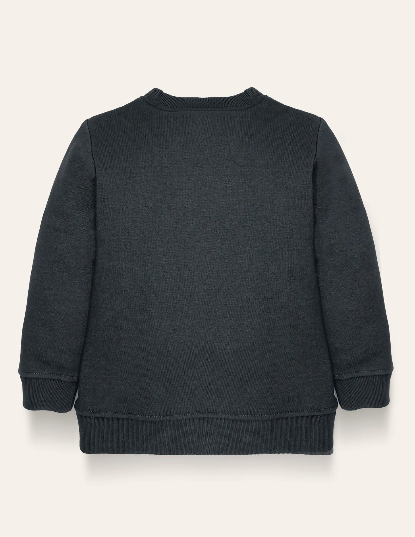 Girls Black ENJOY Printed Sweatshirt