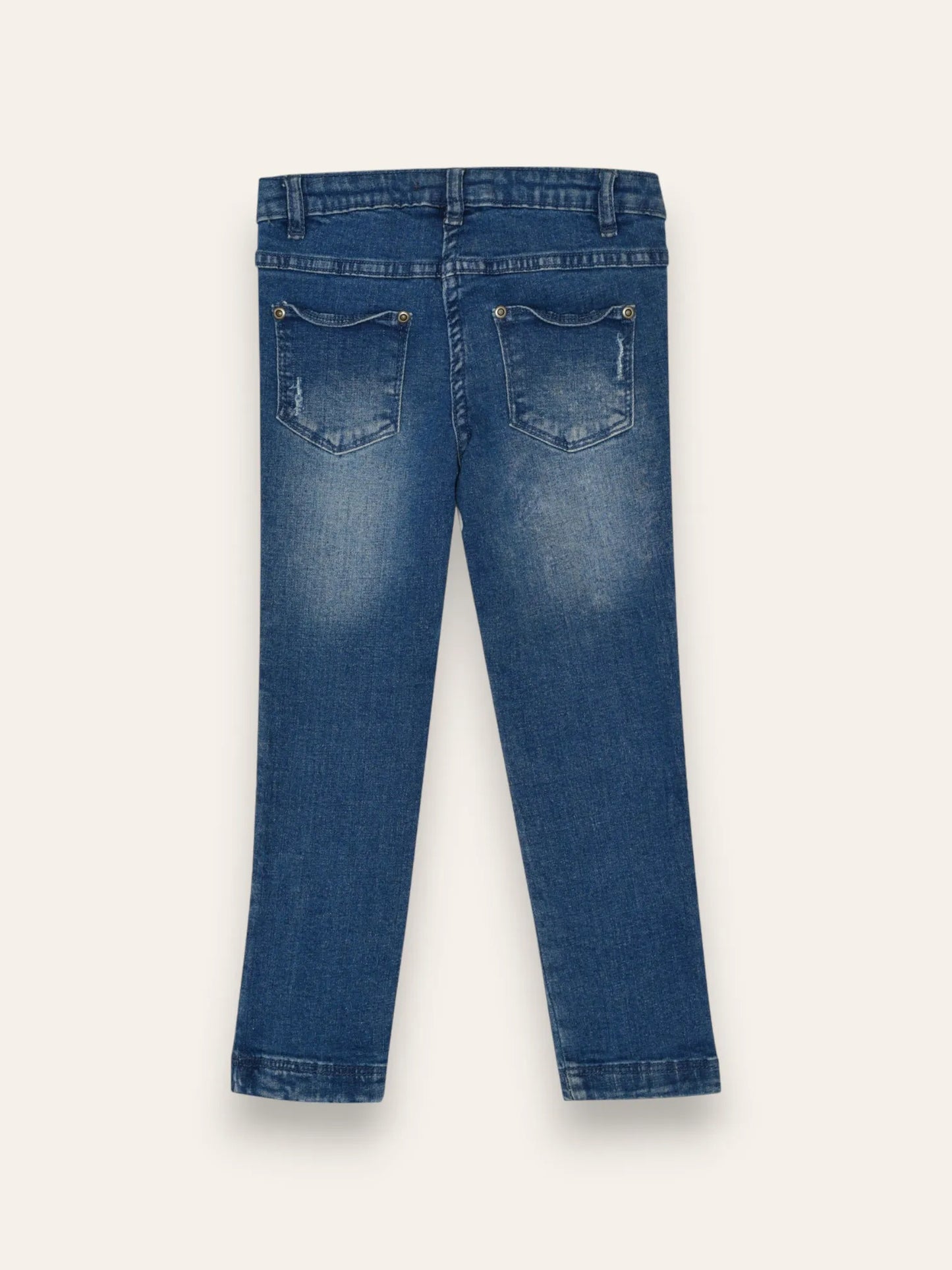 Denim Jeans with Zip Detail