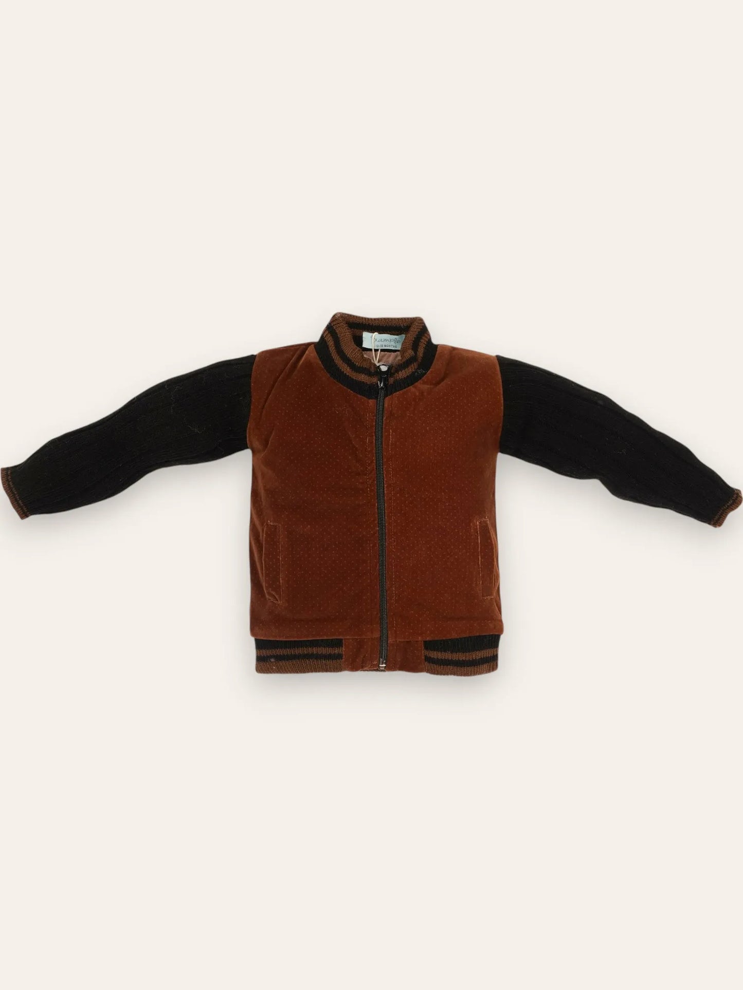 Brown Suede Zipper Jacket