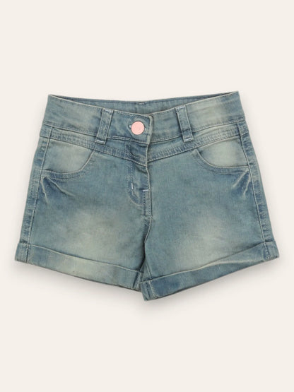 Girls Blue Denim Shorts