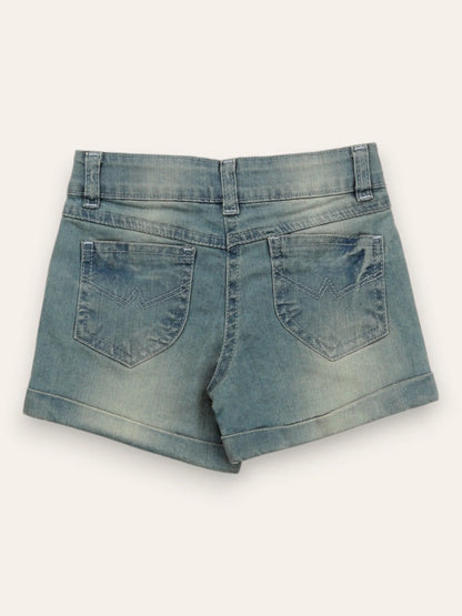 Girls Blue Denim Shorts