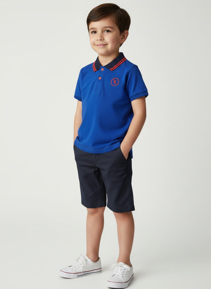 Navy Chino Short