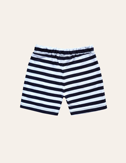 Navy Striped Short