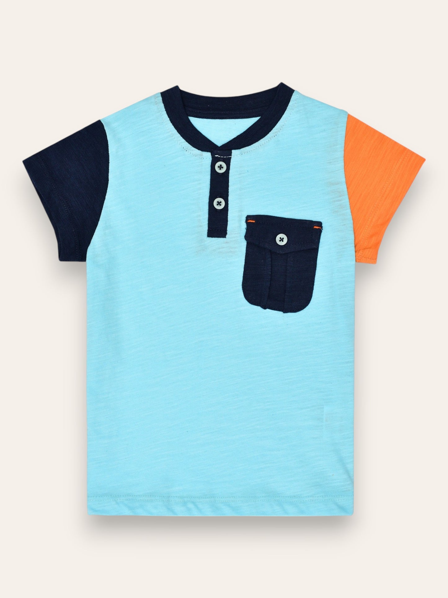 Round Neck Henley