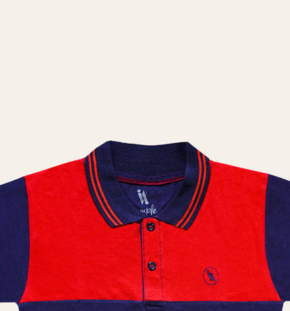 Red Navy Fashion Polo