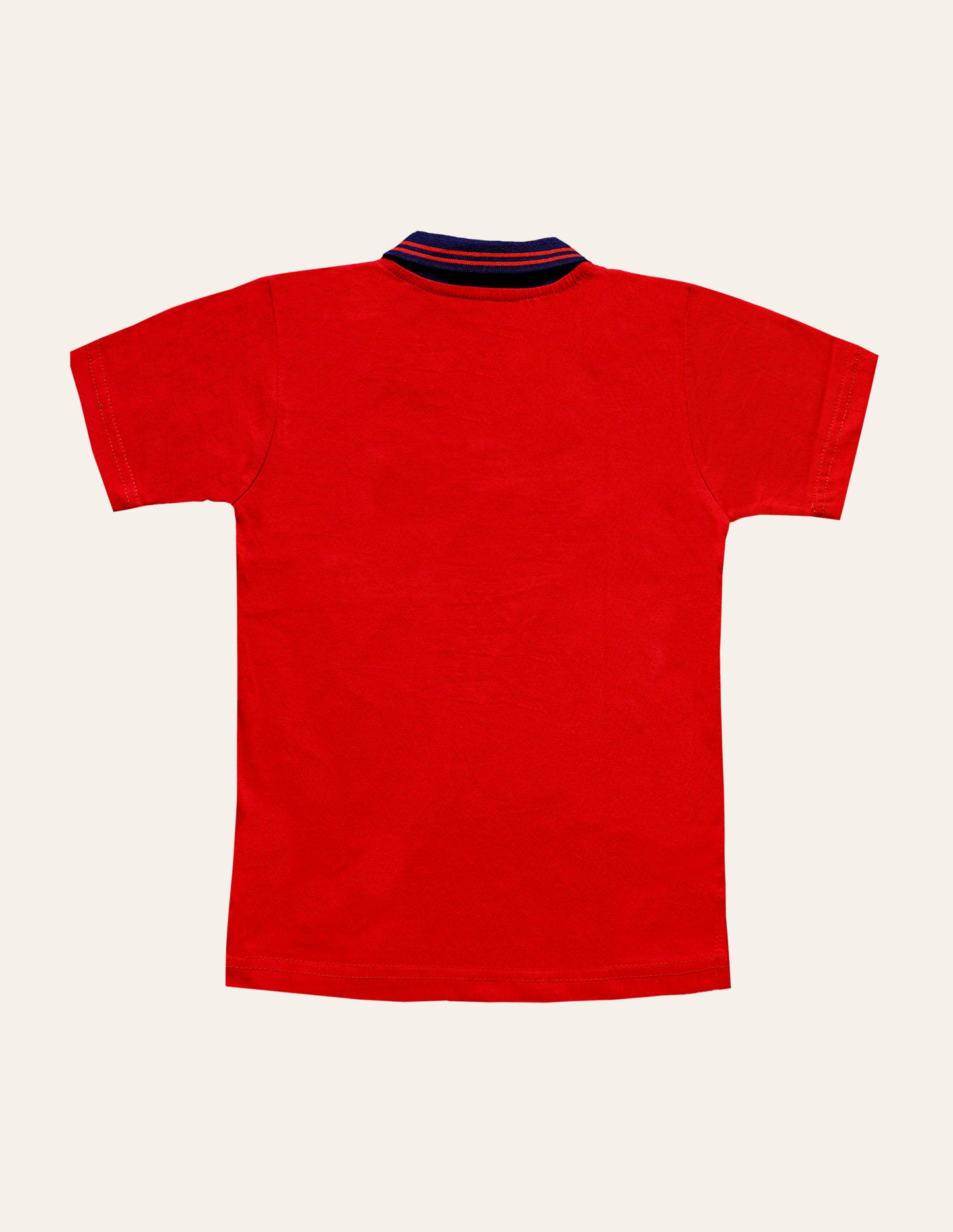 Navy Red Fashion Polo