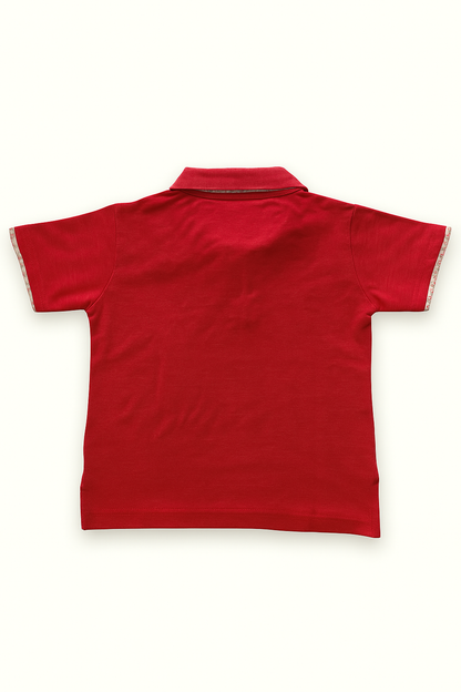 Boys Coral Polo