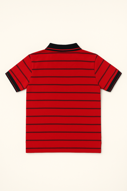 Red Striped Polo