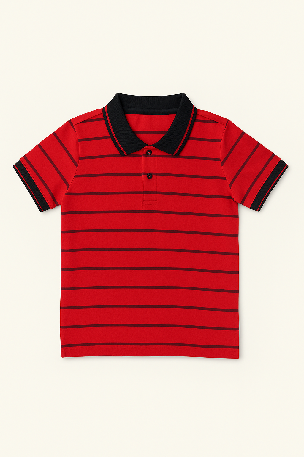 Red Striped Polo