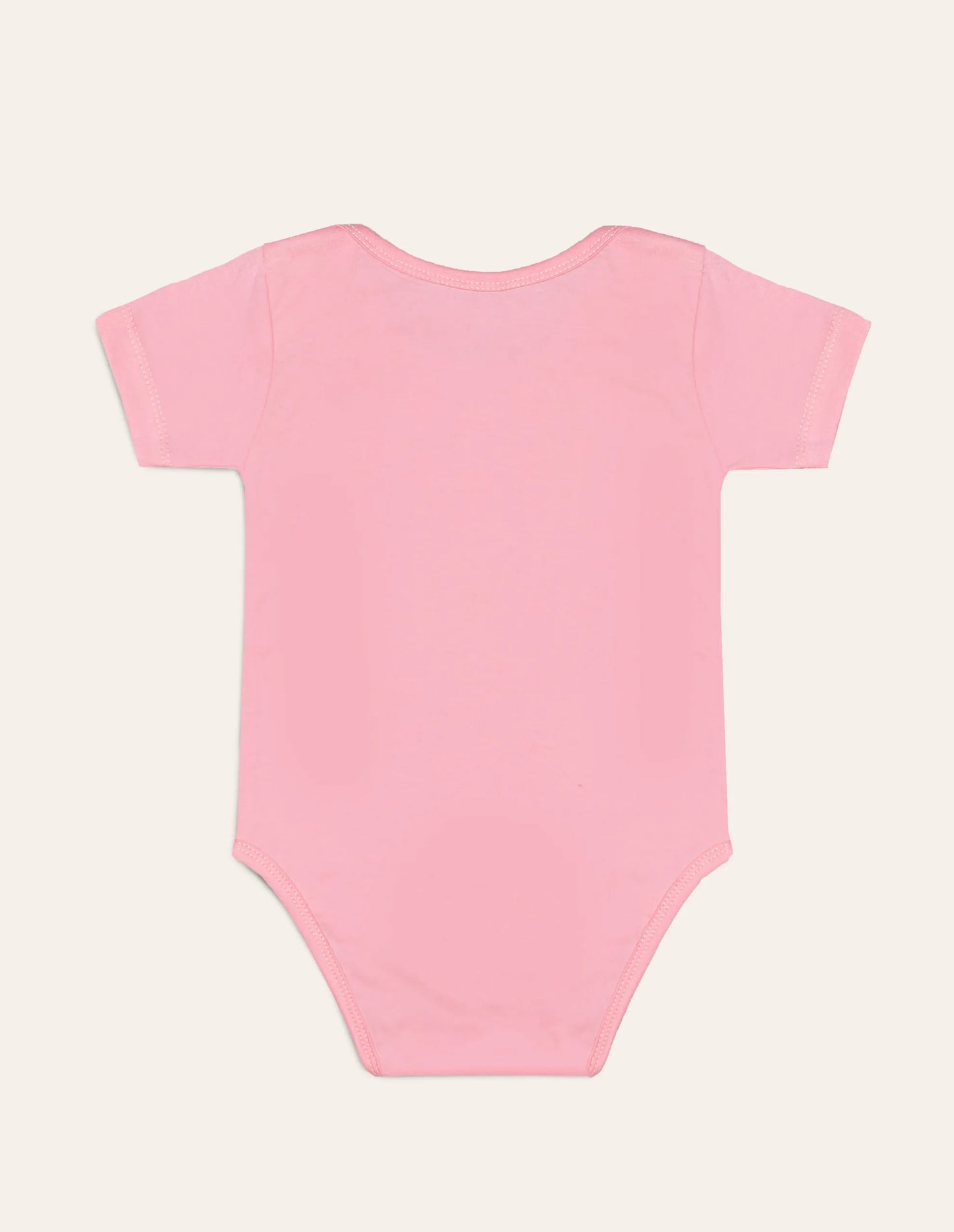 Baby Pink Necklace Print Short Sleeve Bodysuit