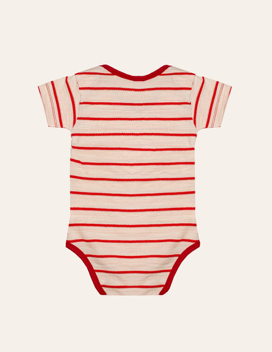 Striped Short Sleeve Bodysuit