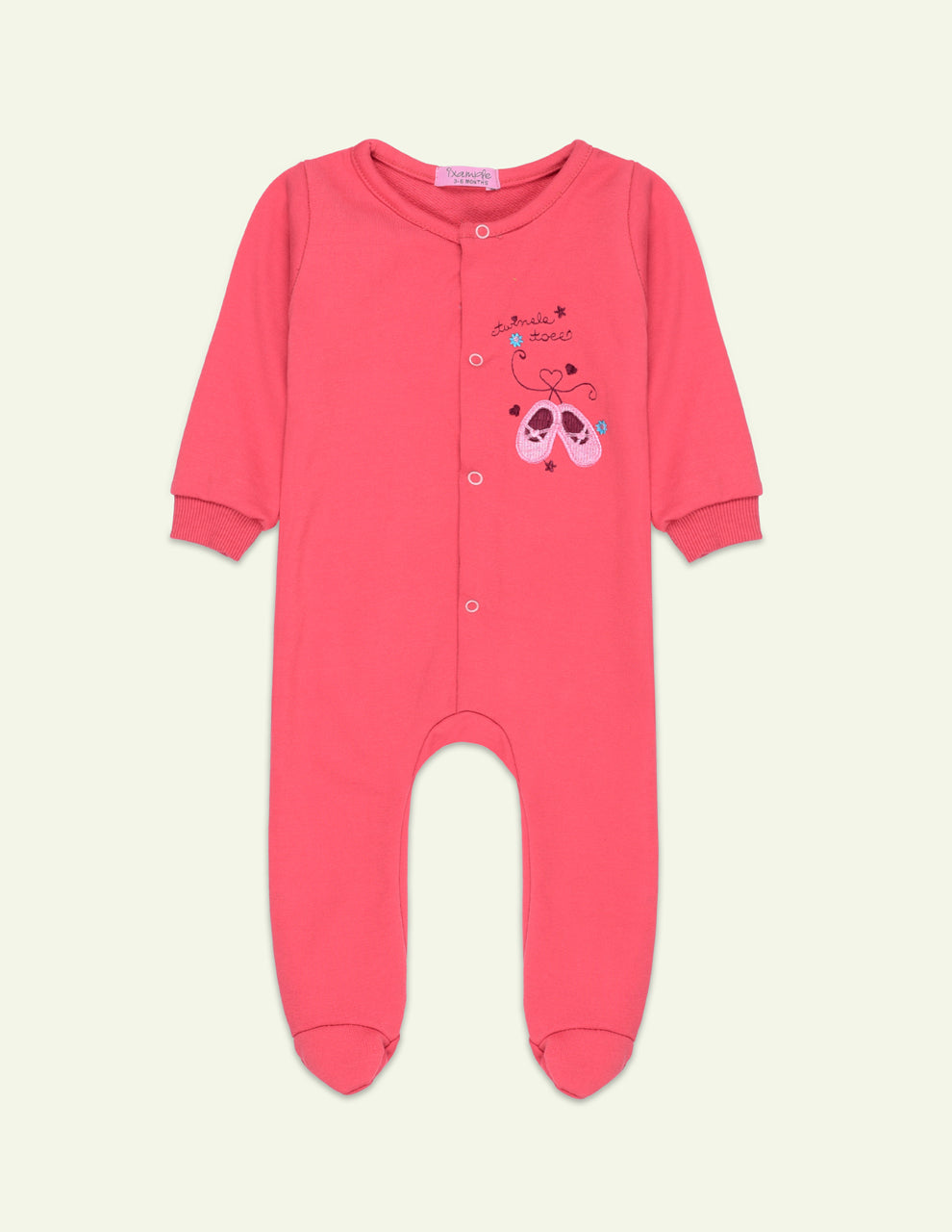Coral Twinkle Toe Romper