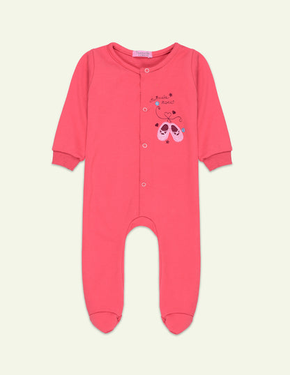 Coral Twinkle Toe Romper
