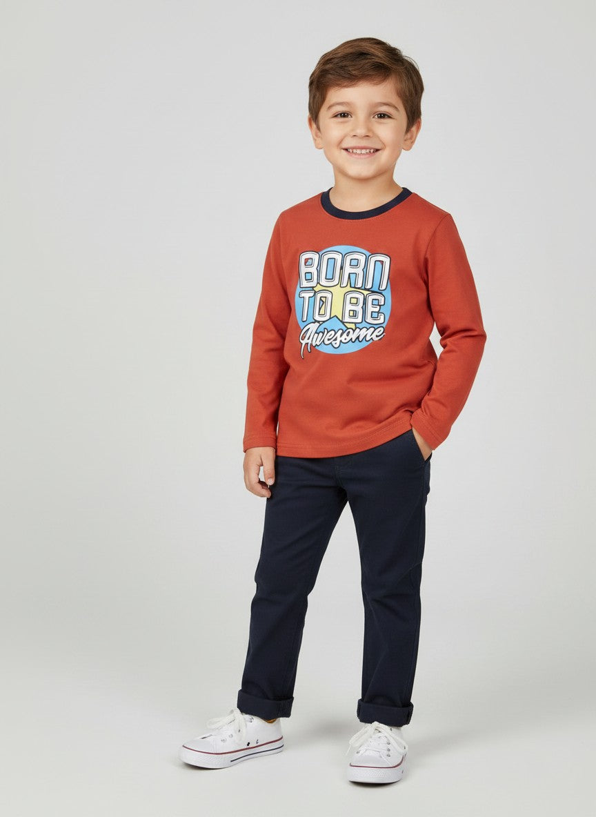 Born to be Awesome Long Sleeve Tshirt