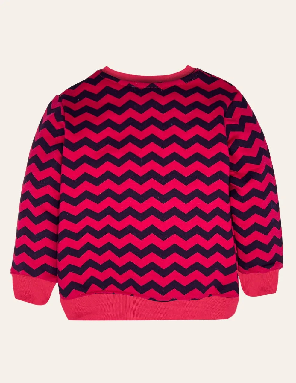 Girls Zigzag Pattern Sweatshirt