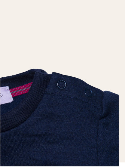 GIRLS LOVE Chenille Embroidered Sweatshirt