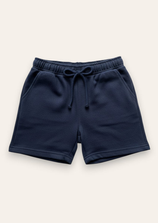 Navy Terry Shorts