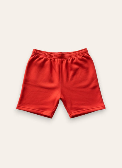Orange Terry Shorts