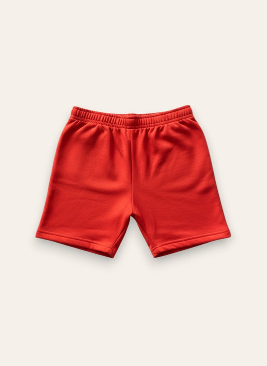 Orange Terry Shorts